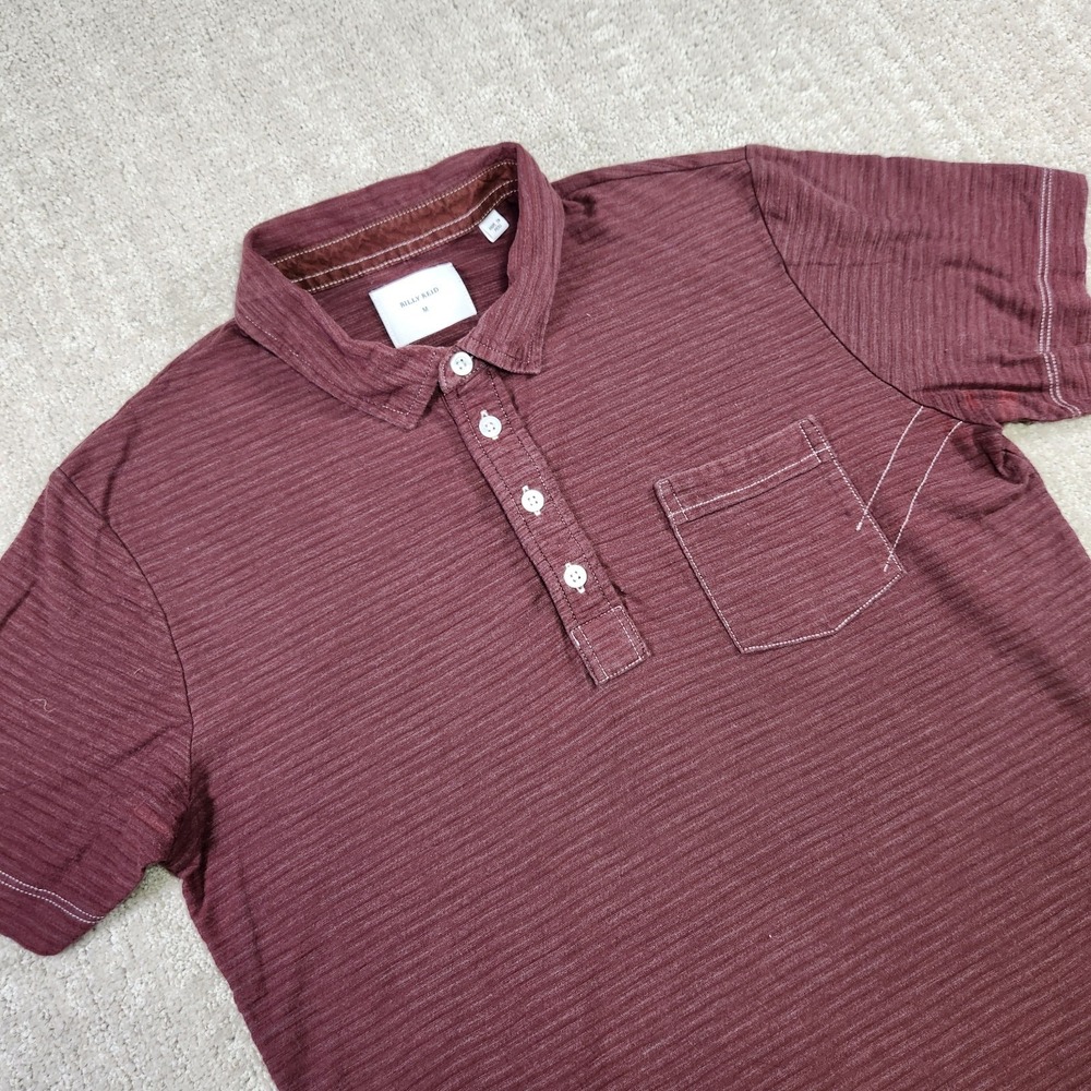 Billy Reid Shirt Men Medium Slim Fit Slub Cotton Minimal Wealth Huckberry